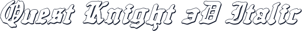 Quest Knight 3D Italic