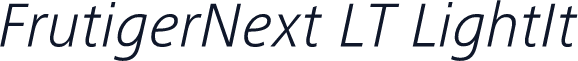 FrutigerNext LT LightIt