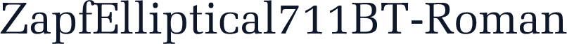 ZapfElliptical711BT-Roman