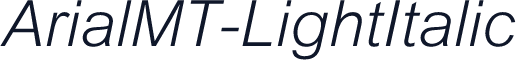 ArialMT-LightItalic