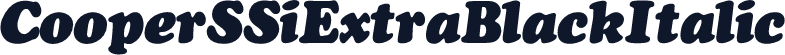 Cooper SSi Extra Black Italic