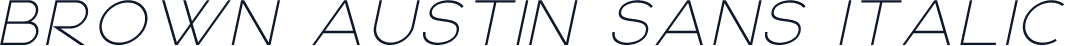 Brown Austin Sans Italic