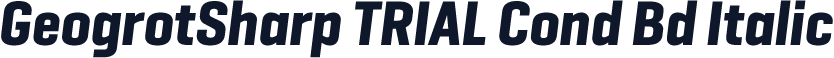 GeogrotSharp TRIAL Cond Bd Italic