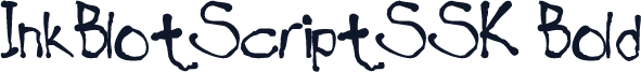 InkBlotScriptSSK Bold