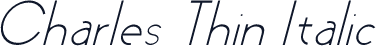 Charles Thin Italic