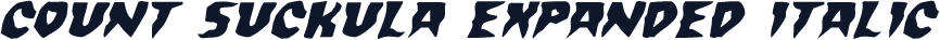 Count Suckula Expanded Italic