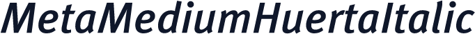 MetaMediumHuertaItalic