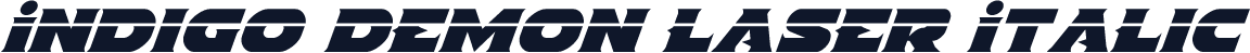 Indigo Demon Laser Italic