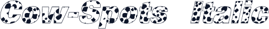 Cow-Spots Italic