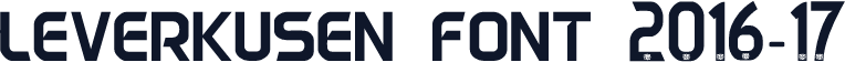 Leverkusen font 2016-17