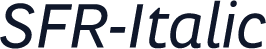 SFR-Italic