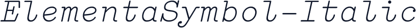 ElementaSymbol-Italic