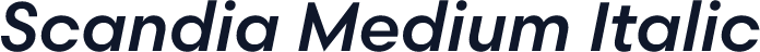 Scandia Medium Italic