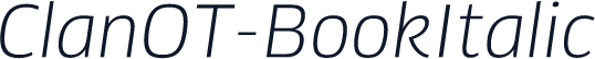 ClanOT-BookItalic