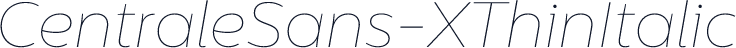 CentraleSans-XThinItalic