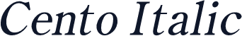 Cento Italic
