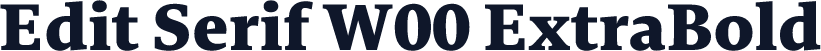 Edit Serif W00 ExtraBold