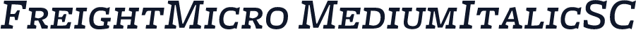 FreightMicro MediumItalicSC