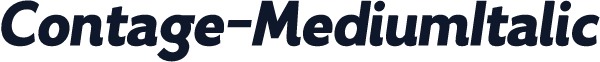 Contage-MediumItalic