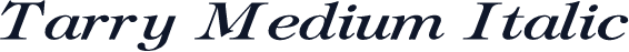 Tarry Medium Italic