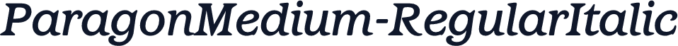ParagonMedium-RegularItalic