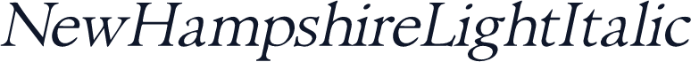NewHampshireLightItalic