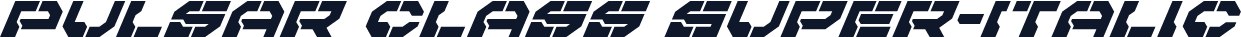 Pulsar Class Super-Italic