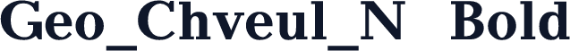 Geo_Chveul_N  Bold