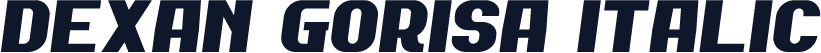 Dexan Gorisa Italic