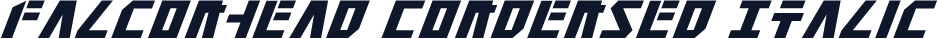 Falconhead Condensed Italic