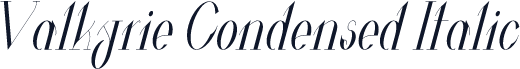 Valkyrie Condensed Italic