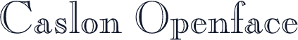 Caslon Openface