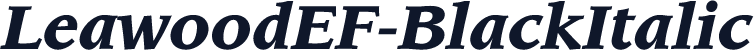 LeawoodEF-BlackItalic