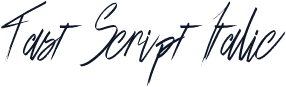 Fast Script Italic
