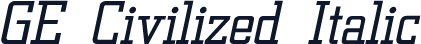 GE Civilized Italic