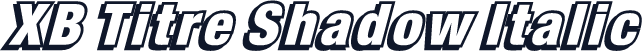 XB Titre Shadow Italic