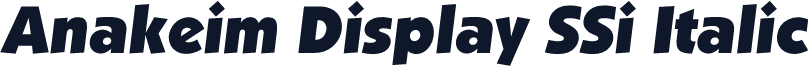 Anakeim Display SSi Italic