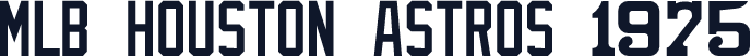 MLB Houston Astros 1975
