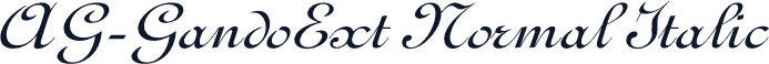 AG-GandoExt Normal Italic