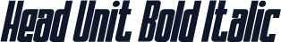 Head Unit Bold Italic
