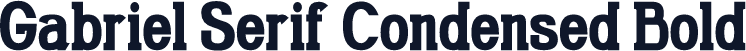 Gabriel Serif Condensed Bold