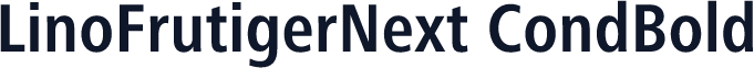 LinoFrutigerNext CondBold