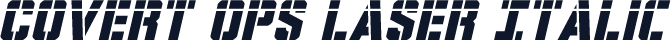 Covert Ops Laser Italic