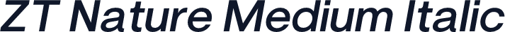 ZT Nature Medium Italic