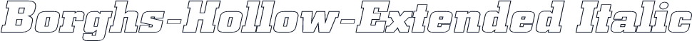 Borghs-Hollow-Extended Italic
