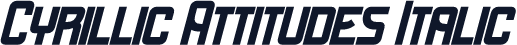 Cyrillic Attitudes Italic