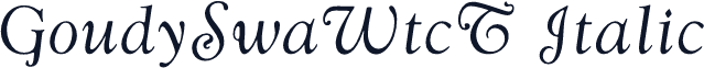 GoudySwaWtcT Italic