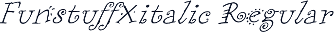 FunstuffXitalic Regular