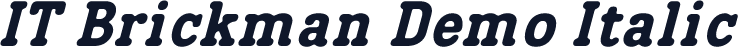 IT Brickman Demo Italic