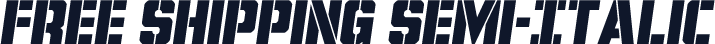 Free Shipping Semi-Italic